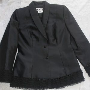 JODI Black Silk Lace Suit Set made in Canada